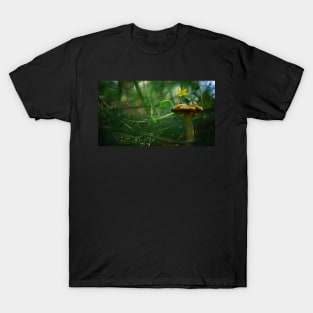 Mushroom with TIny Flowers T-Shirt